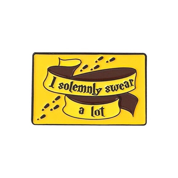 5/$20 Harry Potter I Solemnly Swear A Lot | Funny Lapel Pin Parody - Picture 1 of 5